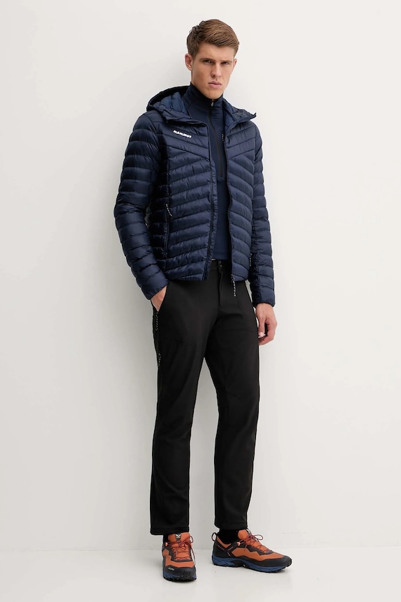 Športová bunda Mammut Albula IN Hooded 1013.01781 tmavomodrá AW25