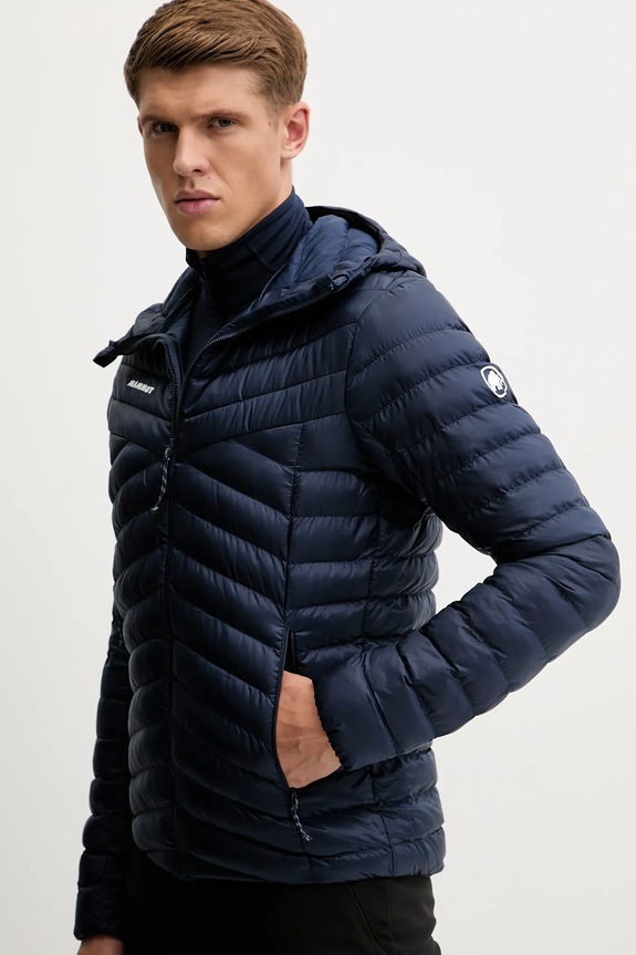 Športová bunda Mammut Albula IN Hooded tmavomodrá 1013.01781