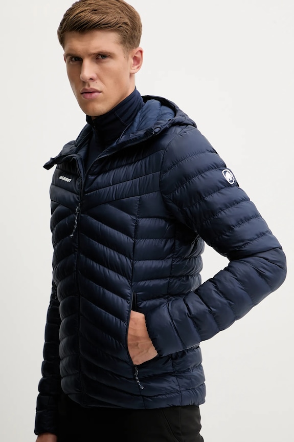 Športová bunda Mammut Albula IN Hooded tmavomodrá 1013.01781