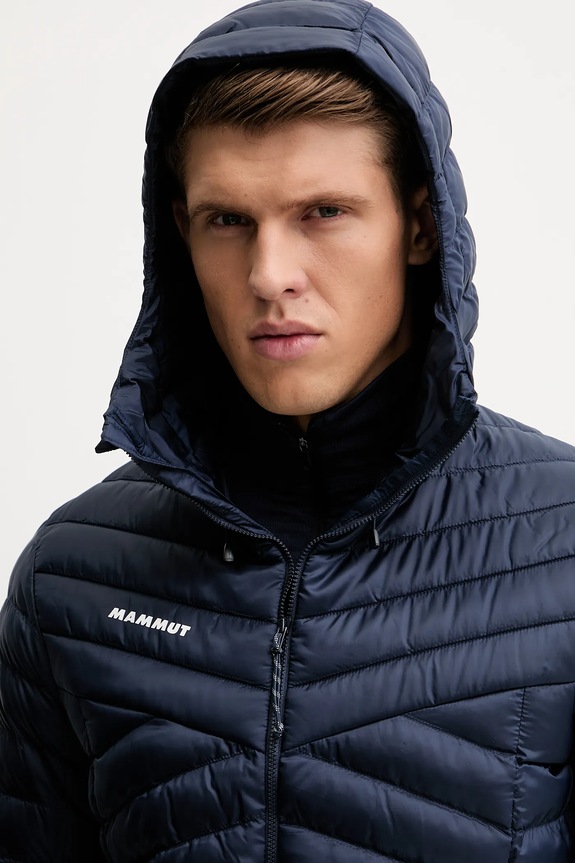 Športová bunda Mammut Albula IN Hooded 1013.01781 tmavomodrá