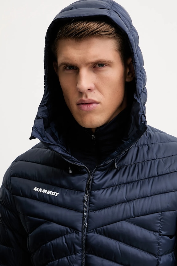 Športová bunda Mammut Albula IN Hooded 1013.01781 tmavomodrá