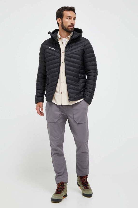 Αθλητικό μπουφάν Mammut Albula IN Hooded 1013.01781 μαύρο AW25