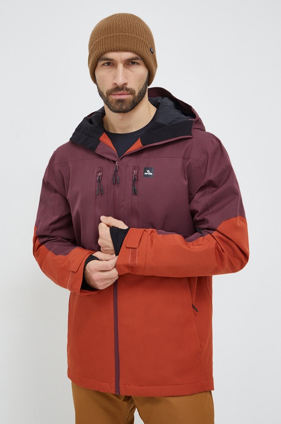 Bunda Rip Curl Freerider zimný šport burgundské 003MOU