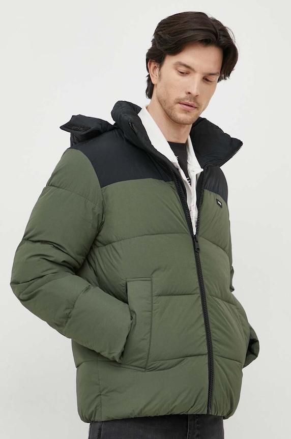 Calvin Klein rövid kabát szigetelt zöld K10K112227