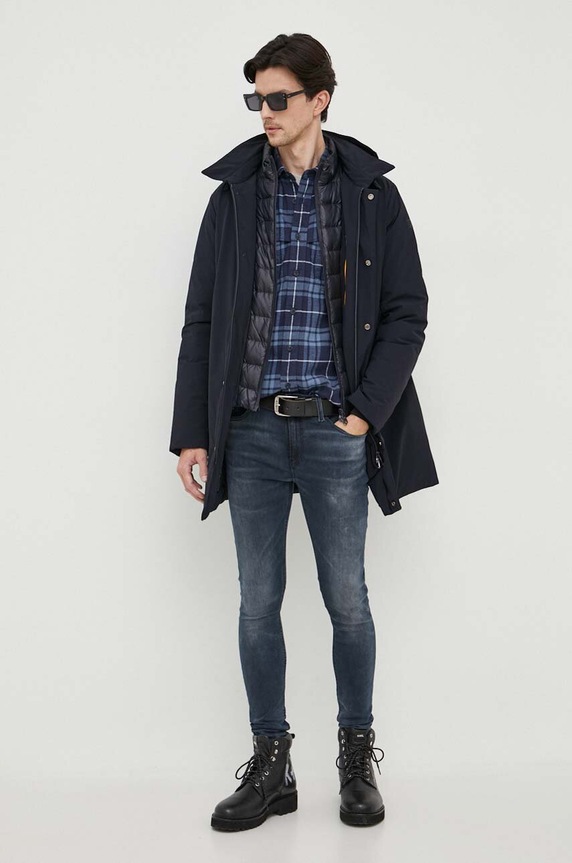 Hetrego piumino 8K464 blu navy AW23
