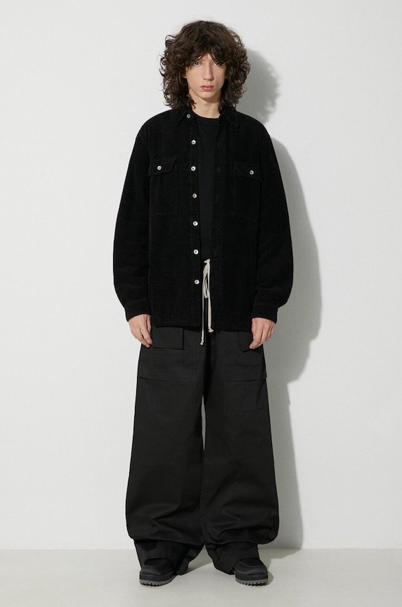 Manšestrová bunda Rick Owens DU02C5755.HC černá AW23