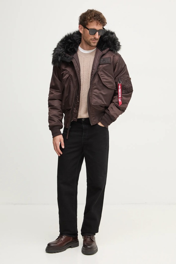 Alpha Industries jacket 113145.515 brown AW24