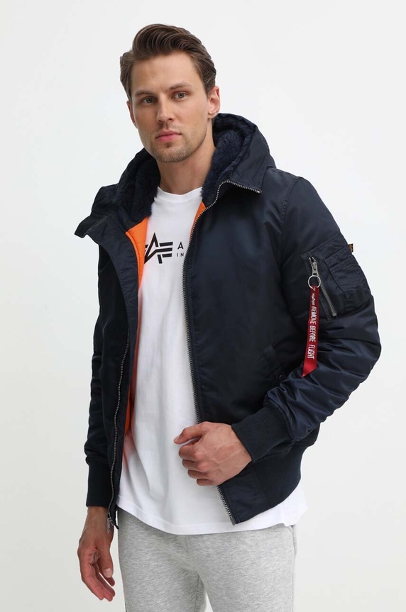 Bunda Alpha Industries MA-1 modrá 158104.07
