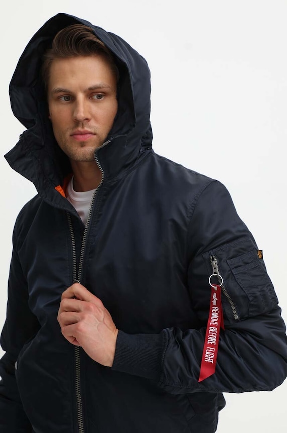 Bunda Alpha Industries MA-1 158104.07 modrá