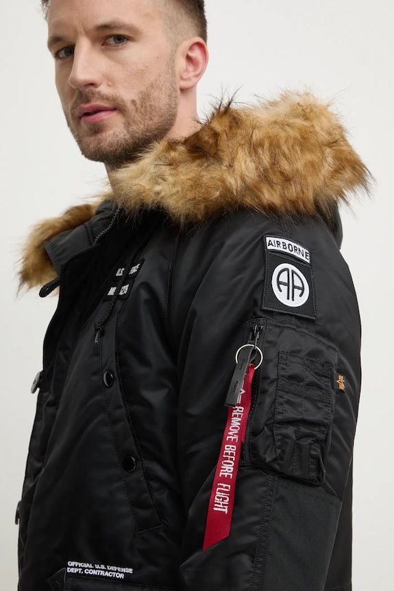 Alpha Industries giacca parka N3B Airborne 188141.03 nero