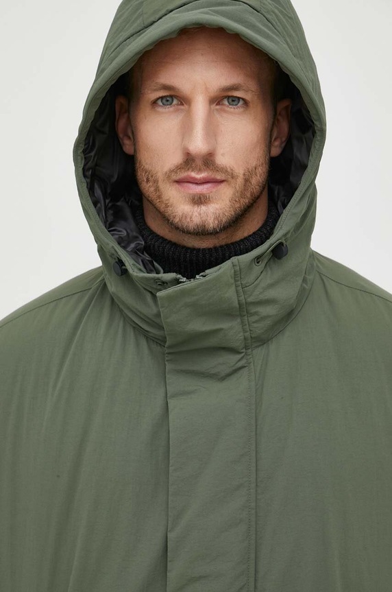 Μπουφάν με επένδυση από πούπουλα Calvin Klein πράσινο K10K111884
