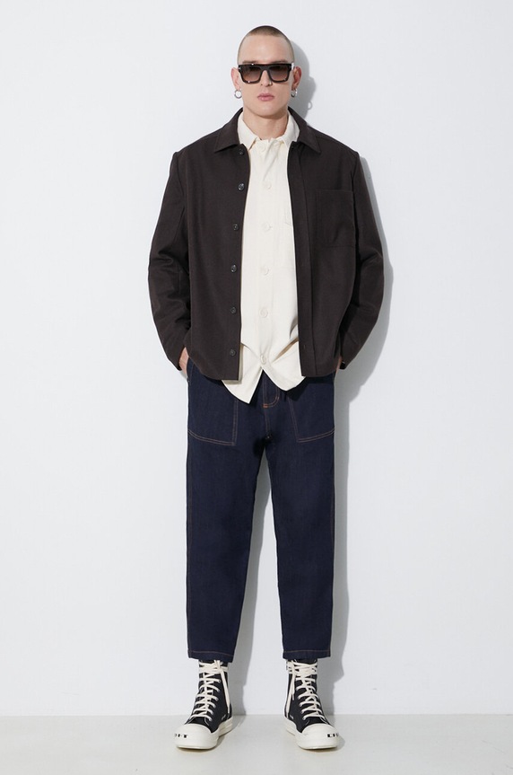 Шерстяная куртка-бомбер A.P.C. WOAPN.H02871 коричневый AW23
