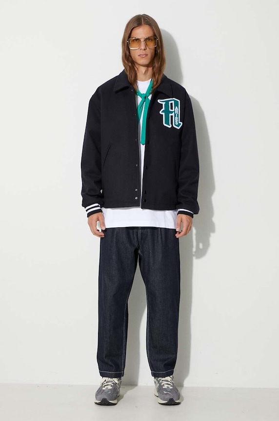 Вълнено яке Aries FUAR70201 тъмносин AW23