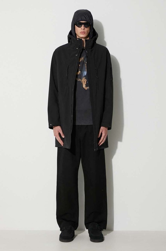 C.P. Company giacca parka C.P. SHELL-R HOODED PARKA 15CMOW012A006097A nero AW23