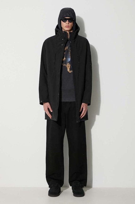 C.P. Company giacca parka C.P. SHELL-R HOODED PARKA 15CMOW012A006097A nero AW23