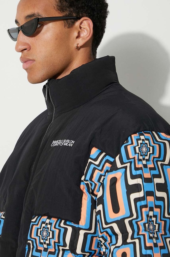 Marcelo Burlon geacă Aop Optical Cross Block CMEJ001F23FAB0023310 negru