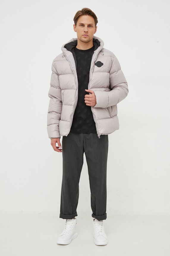 Lacoste kurtka puchowa BH2417R szary AW23