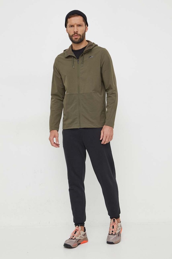 Reebok rövid kabát 100070848 zöld AW23