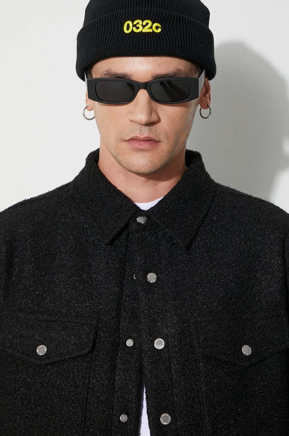 Куртка с примесью шерсти Billionaire Boys Club OUTDOORSMAN OVERSHIRT B23321 чёрный