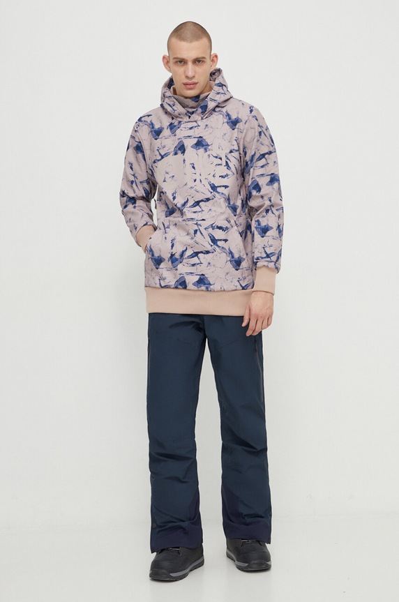 Picture kurtka Parker Print MVT467 beżowy AW23