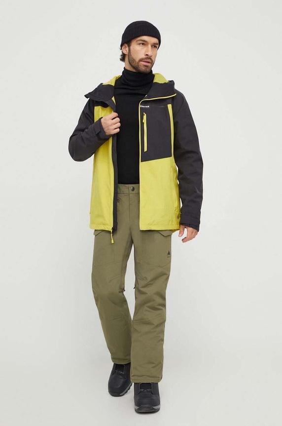 Burton rövid kabát Lodgepole 23359101004 sárga AW23
