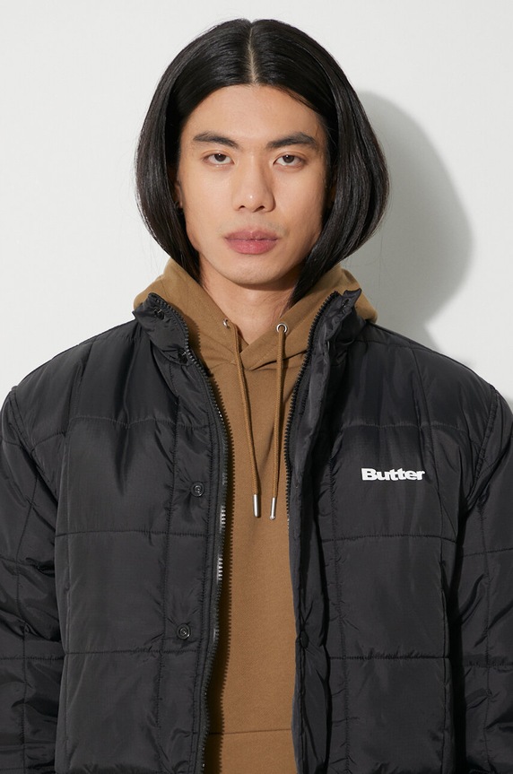 Butter Goods geacă Grid Puffer Jacket BGQ3233404 negru