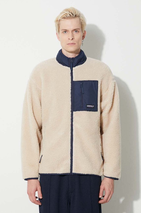 Gramicci bluza Sherpa bez kaptura beżowy G3FU.J061