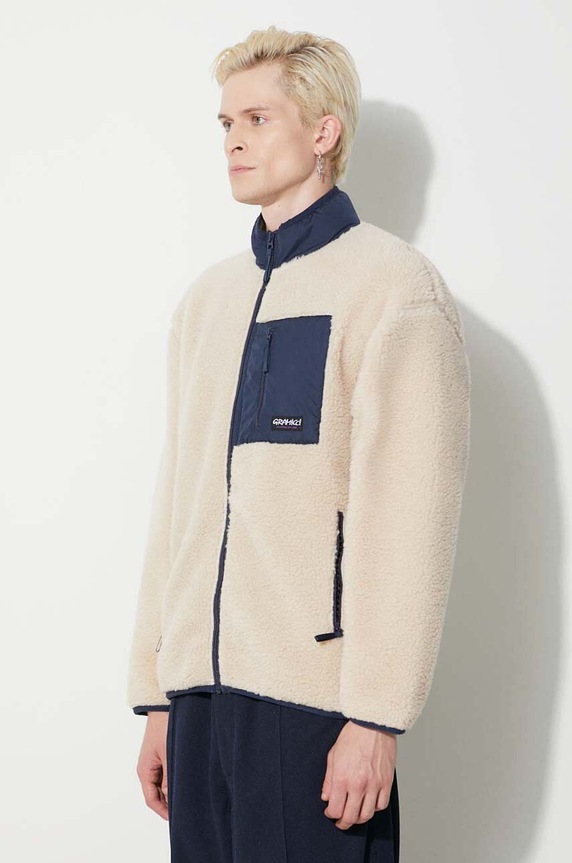 Gramicci sweatshirt Sherpa beige G3FU.J061