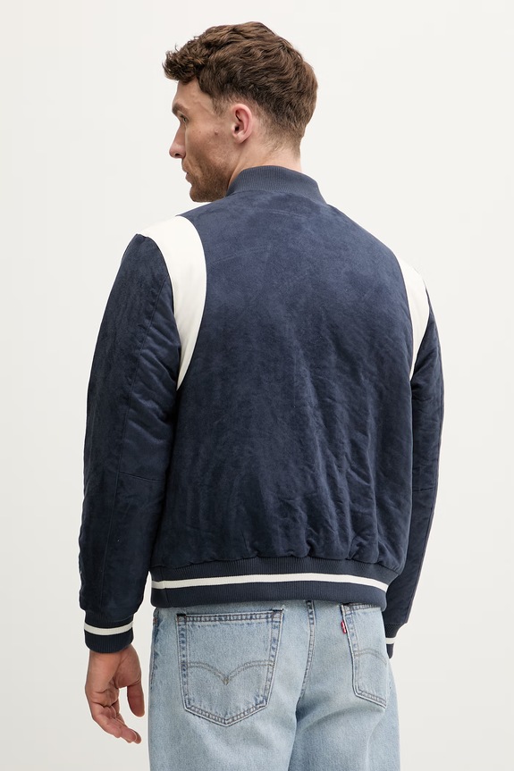 Oblečenie Bunda Puma PUMA X STAPLE Varsity Jacket 622203 tmavomodrá