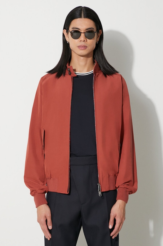 Bomber jakna Baracuta G9 Cloth bez tople podstave crvena BRCPS0001