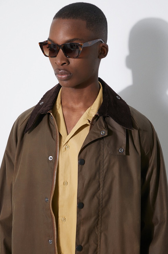 Bavlnená bunda Barbour Beaufort Wax Jacket MWX0017 zelená