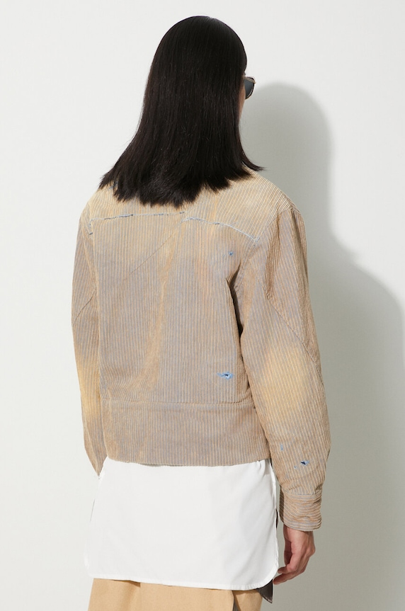 Abbigliamento Ader Error giacca in velluto a coste Carid Aging Trucker BMADFWJK1603 beige