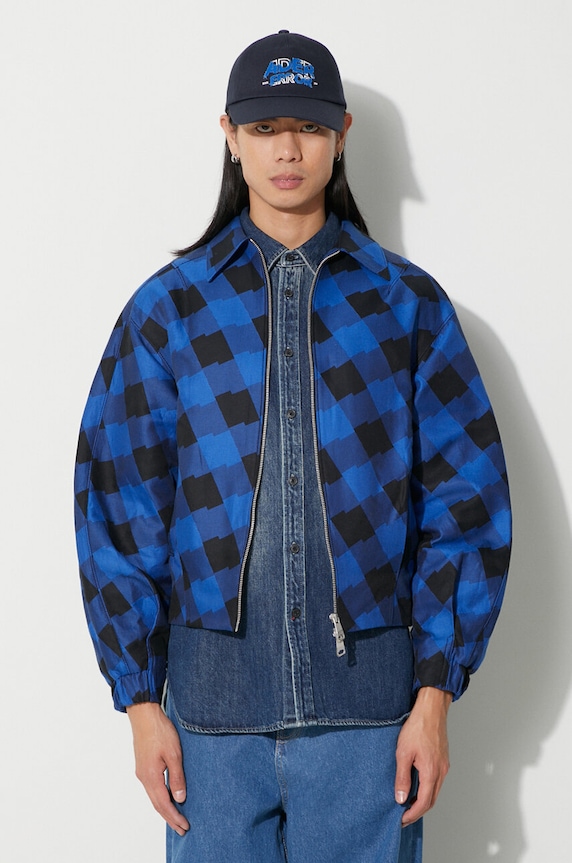Ader Error kurtka Tenit Jacket bez kaptura niebieski BMADFWJK1001