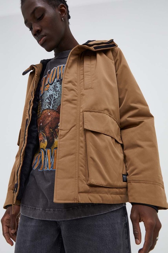 Hollister Co. kurtka pozostałe brązowy KI332.3067.BROWN