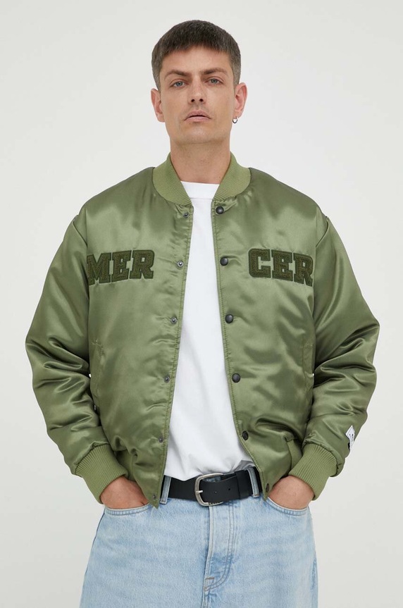 Ruházat The Mercer Brand bomber dzseki MEAP233003 zöld