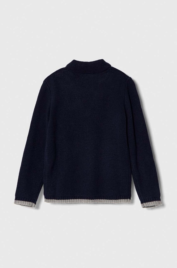 Дитячий кардиган United Colors of Benetton 1270GW001.P.SEASONAL темно-синій AW23