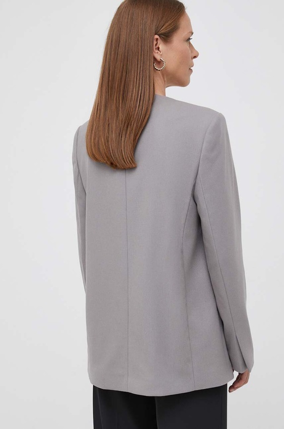 Odzież Calvin Klein marynarka wełniana K20K205675 szary