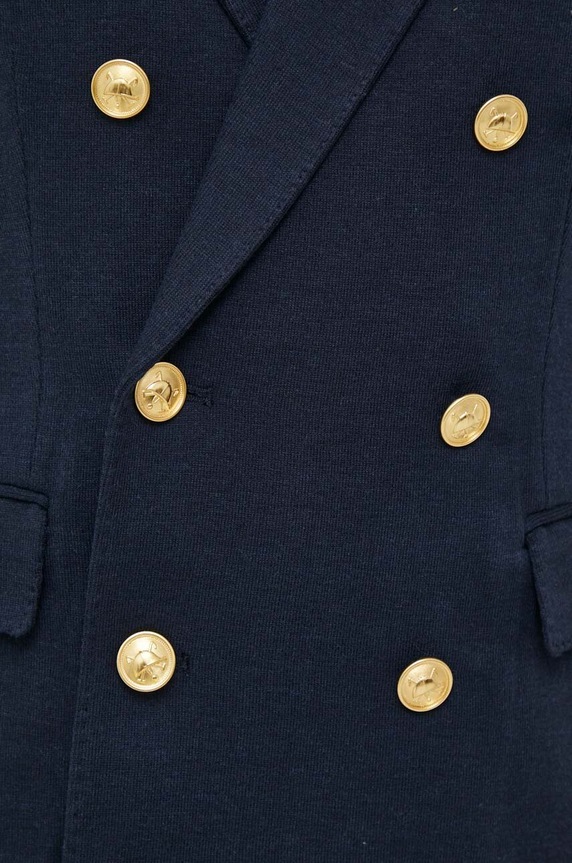 Polo Ralph Lauren blézer gyapjú keverékből 211910134 sötétkék