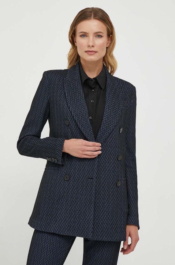 Sako s prímesou vlny Emporio Armani 6R2G8F.2JGLZ tmavomodrá AW23