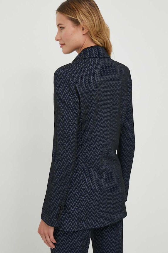 Oblečenie Sako s prímesou vlny Emporio Armani 6R2G8F.2JGLZ tmavomodrá