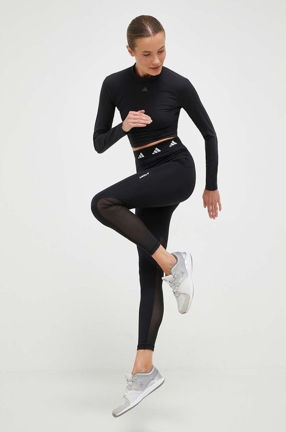 adidas Performance legginsy treningowe Techfit czarny IL6063