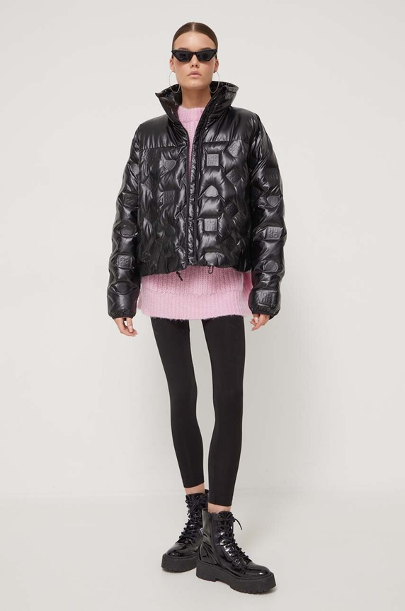 HUGO legginsy lounge LEGGINGS THERMAL 50492277 czarny AW23