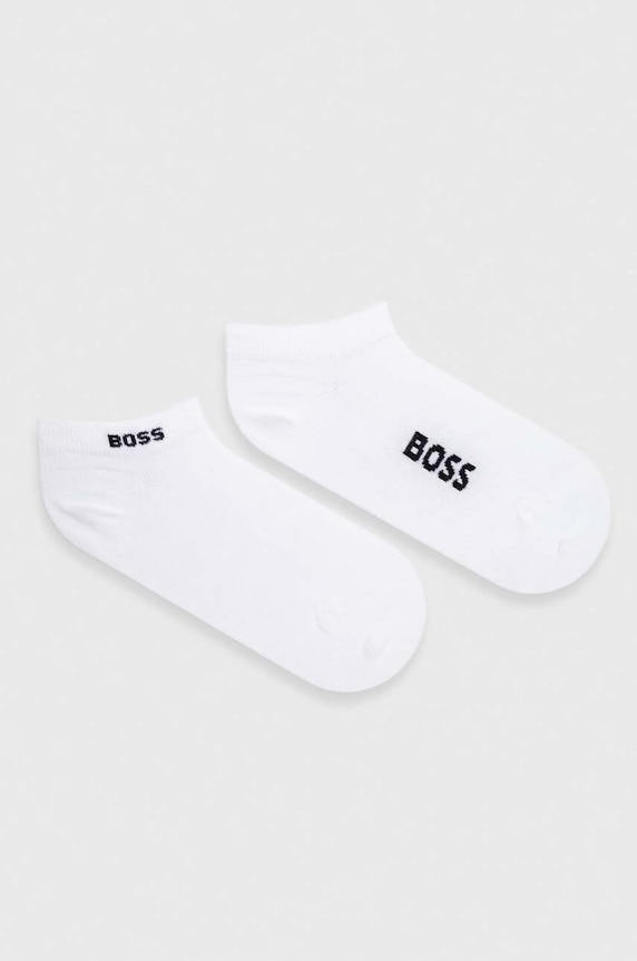 BOSS șosete 2-pack 2P AS Logo CC W sosete scurte alb 50502054