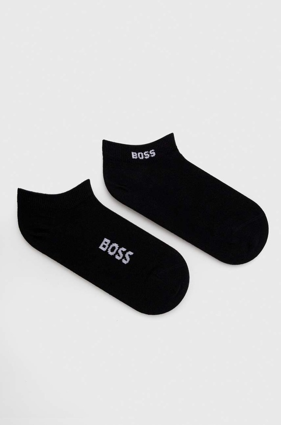 Κάλτσες BOSS 2-pack Gelio-C_Sz40 κοντές κάλτσες μαύρο 50502054