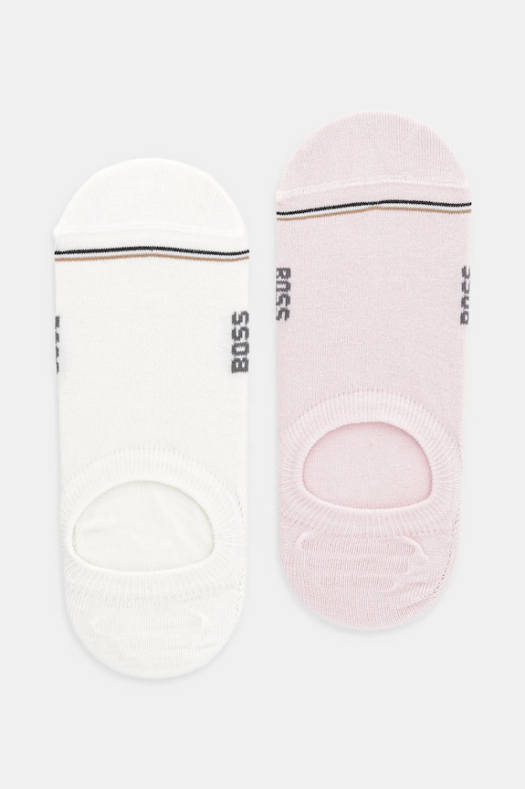 BOSS șosete 2-pack 2P LC Iconic CC W sosete scurte roz 50502091