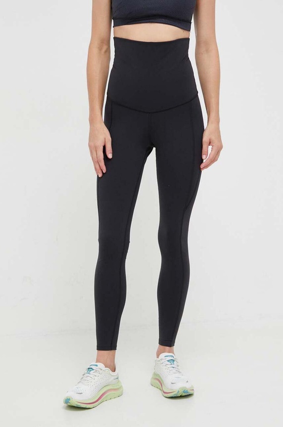 Κολάν προπόνησης μητρότητας Reebok Lux MATERNITY με ελαστάν μαύρο 100029724