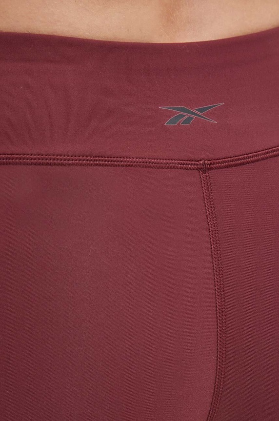 Reebok legginsy treningowe Lux Collection bordowy 100035828