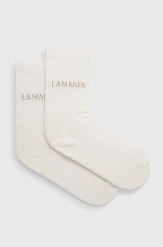 La Mania skarpetki skarpetki długie beżowy SOCKS.10