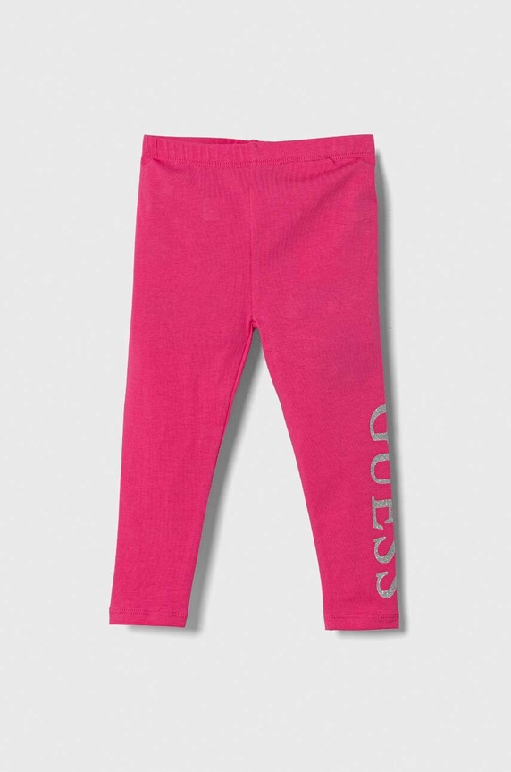 Guess legginsy dziecięce K3YB01.K82K0.9BYX różowy AA00