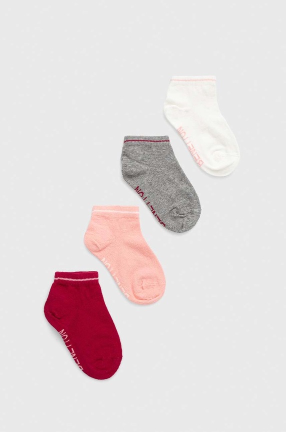 Dječje čarape United Colors of Benetton 4-pack Planet friendly roza 6AO307023.G.G.SEASONAL